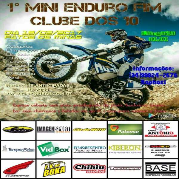 1º Mini Enduro FIM Clube dos 10