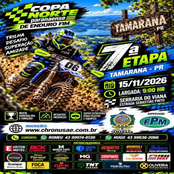 Copa Norte Paranaense de Enduro 2026 - 7ª Etapa
