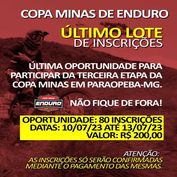 Copa Minas Enduro Fim - 3ª Etapa