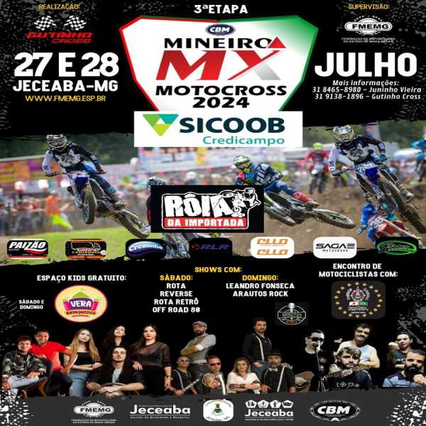 3a Etapa Campeonato Mineiro de Motocross - FMEMG - Jeceaba - MG