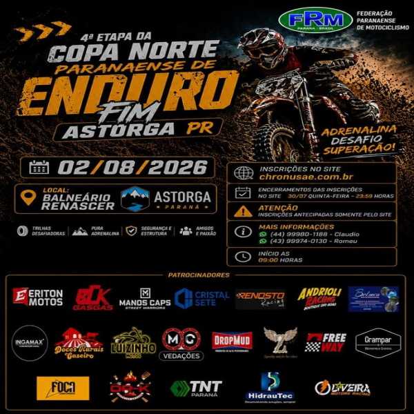 Copa Norte Paranaense de Enduro 2026 - 4ª Etapa