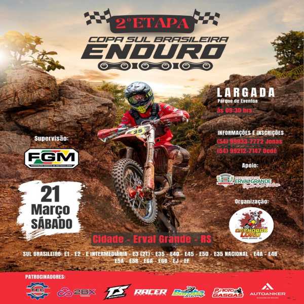 Copa Sul Br de Enduro 2026 - 2ª Etapa